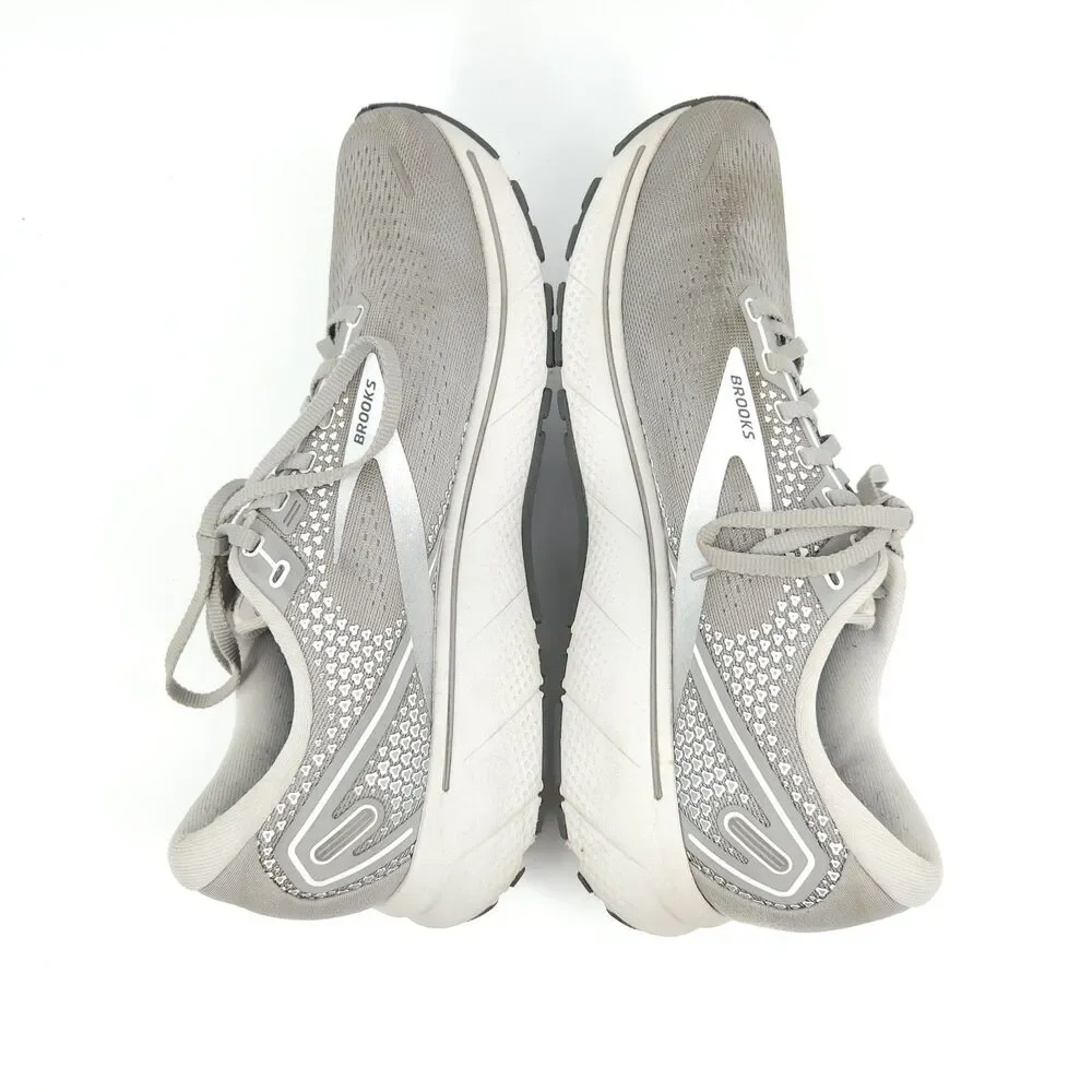 Brooks Ghost 14 Shoes Womens Size 11.5 Gray Mesh Running Sneakers 1203561B089